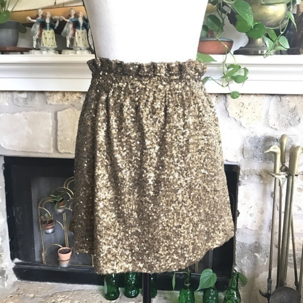 Joe fresh all over sequined miniskirt with…